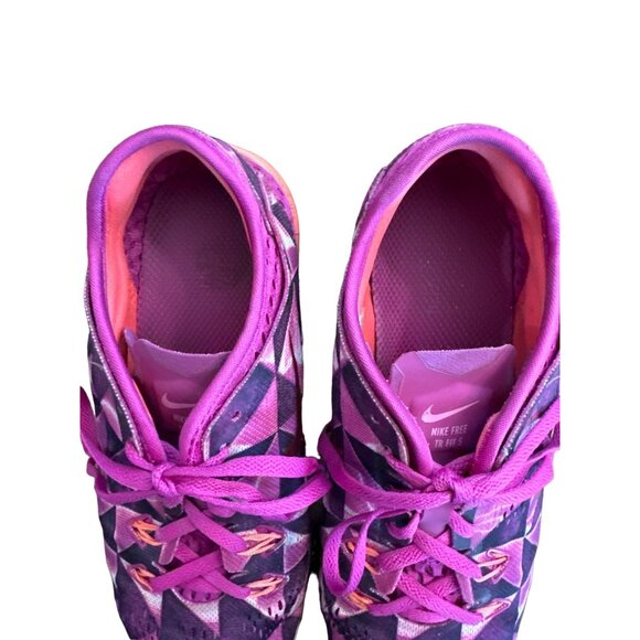 Nike Free Training Shoes Size 9.5 TR Fit 5 Sneakers Purple Fitness Mesh Womens - Picture 4 of 9